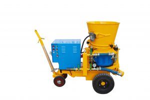 concrete spraying machines a belt conveyor spray machine have been designed for spraying of concrete and refractory mixtures the